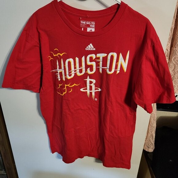 adidas Other - NWOT MENS ADIDAS BASKETBALL HOUSTON ROCKETS T-SHIRT SZ L